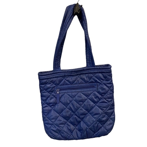 Vera Bradley Puffer Reversible Tote in Venitian Paisley Navy - Picture 2 of 14